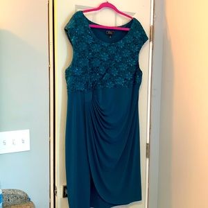 Sparkly green sleeveless dress!